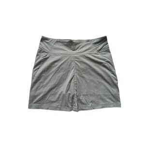 Royal Robbins Skort Womens 12 Green Olive Zip-Pocket Moisture-Wicking Outdoors
